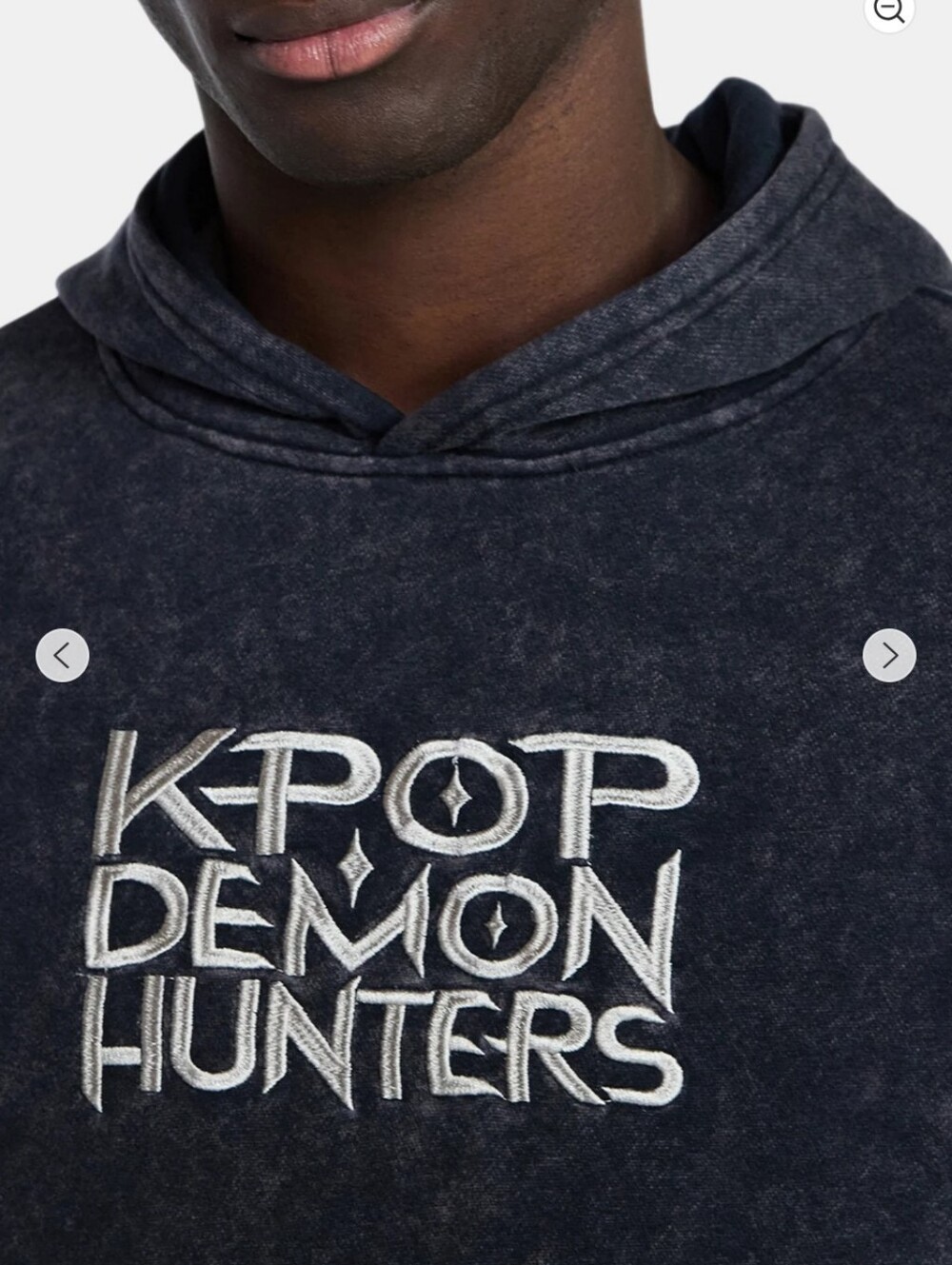 KPOP Demon Hunters Black Hoodie - Men's Pullover Sweatshirt - Picture 4 of 5